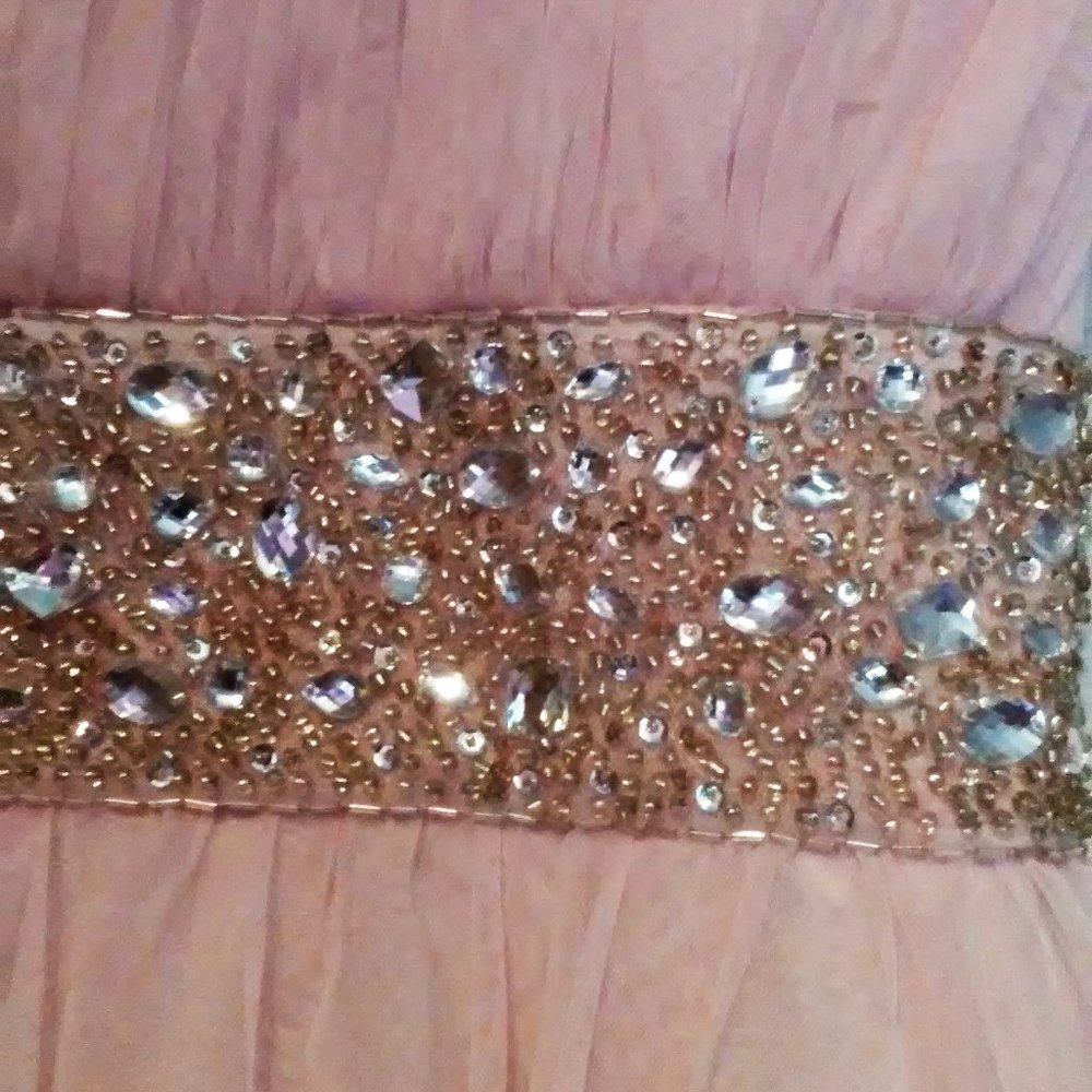 Sparkly Pink Mid-Length Dress - Picture 3 of 4